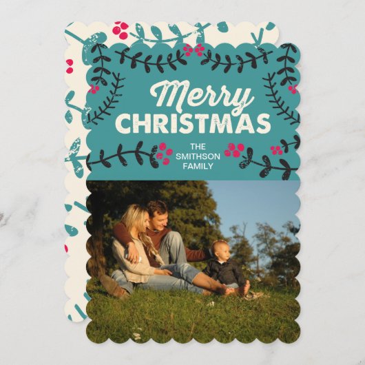 vrome kerst feestdagenkaart (Voorkant / Achterkant)