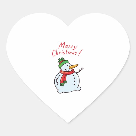 vrome kerst hart sticker (Voorkant)