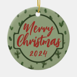 vrome kerst keramisch ornament