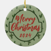 vrome kerst keramisch ornament (Achterkant)