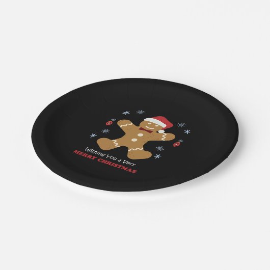 vrome kerst papieren bordje (Gekanteld)