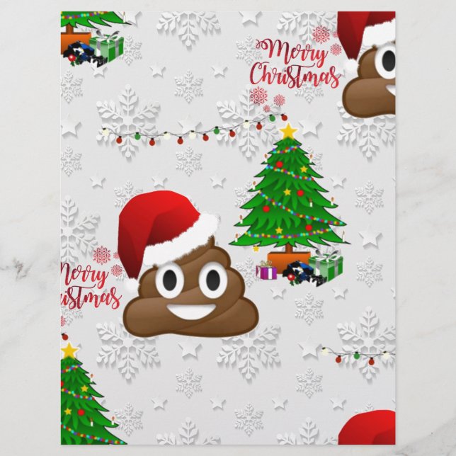 vrome kerst poo emoji (Voorkant)