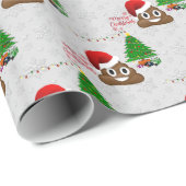 vrome kerst poo emoji cadeaupapier (Rol Hoek)