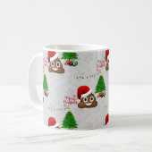 vrome kerst poo emoji koffiemok (Voorkant links)
