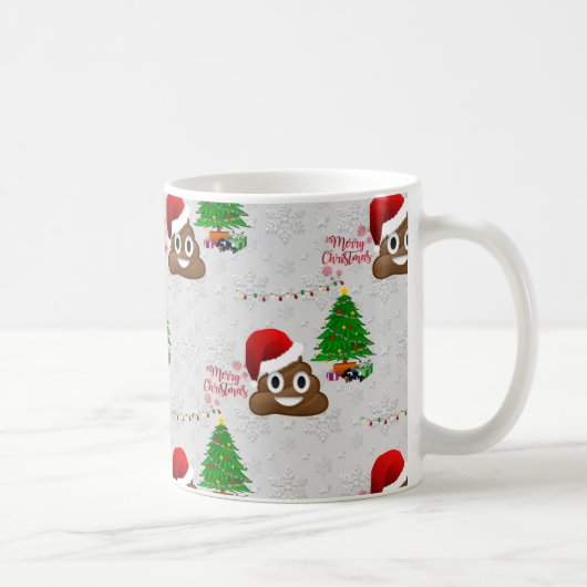 vrome kerst poo emoji koffiemok (Rechts)