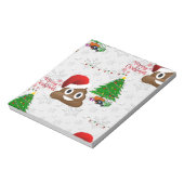 vrome kerst poo emoji notitieblok (Linkerzijde)