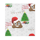vrome kerst poo emoji notitieblok (Voorkant)