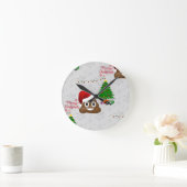 vrome kerst poo emoji ronde klok (Huis)
