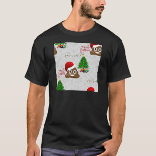vrome kerst poo emoji t-shirt