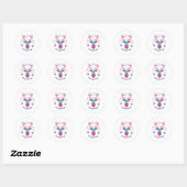 vrome kerst ronde sticker (Vel)