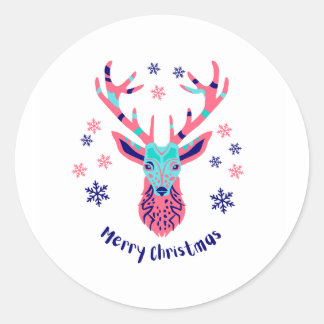 vrome kerst ronde sticker
