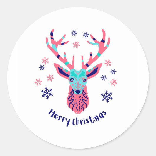 vrome kerst ronde sticker (Voorkant)