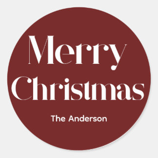 vrome kerst ronde sticker