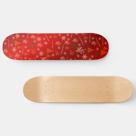vrome kerst skateboard (Horizontaal)