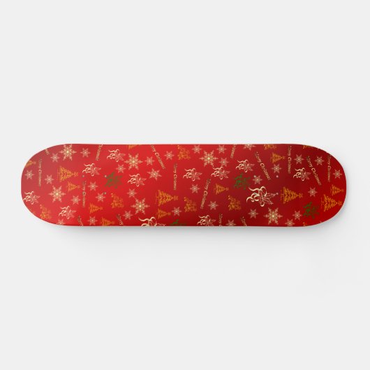 vrome kerst skateboard (Horizontaal)