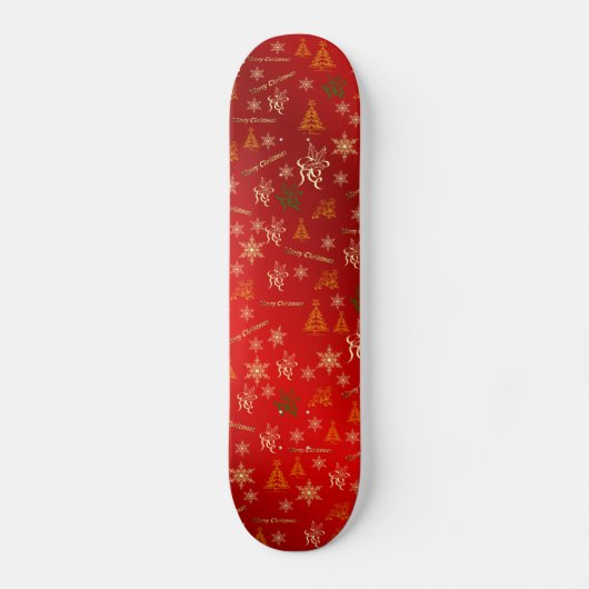 vrome kerst skateboard (Voorkant)