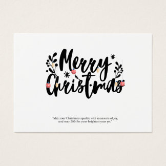 vrome kerst visitekaartje