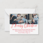 vrome kerstfoto ' s 2 foto ' s collage notitiekaartje (Voorkant)