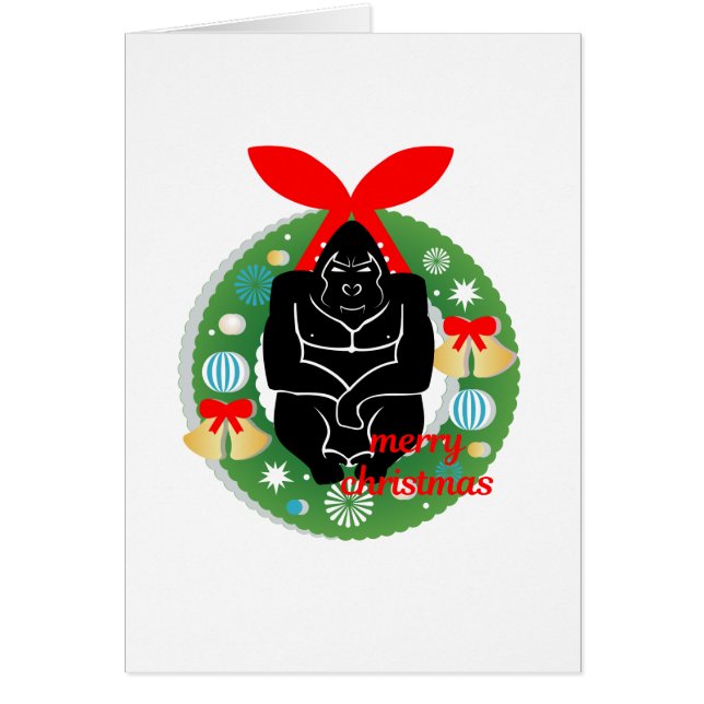 vrome kerstgorilla (Voorkant)