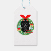 vrome kerstgorilla cadeaulabel (Voorkant)