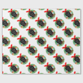 vrome kerstgorilla cadeaupapier (Vlak)