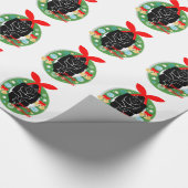 vrome kerstgorilla cadeaupapier (Hoek)