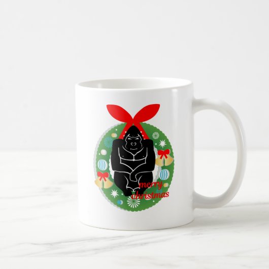 vrome kerstgorilla koffiemok (Rechts)