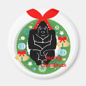 vrome kerstgorilla magneet (Voorkant)