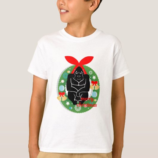 vrome kerstgorilla t-shirt (Voorkant)