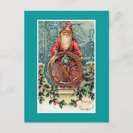 Vroolijk Kerstfeest  Nederlandse Kerst Kaart (Voorkant)