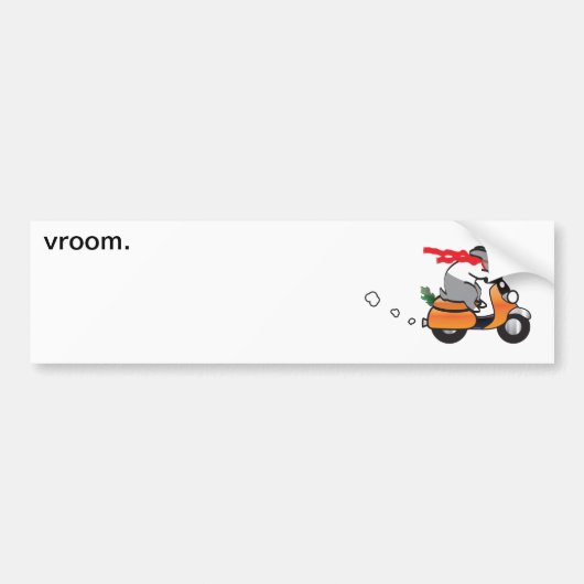 vroom. bumpersticker (Voorkant)