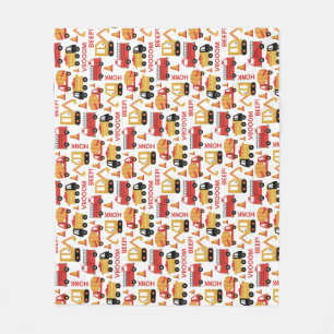 Vroom Honk Beep! Vrachtwagens Fleece Deken