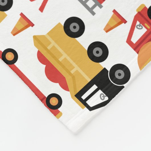 Vroom Honk Beep! Vrachtwagens Fleece Deken (Hoek)