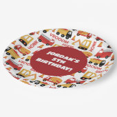 Vroom Honk Beep! Vrachtwagens Papieren Bordje (Gekanteld)