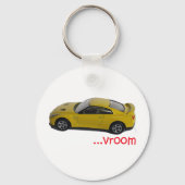 Vroom...snelle auto sleutelhanger (Voorkant)