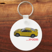 Vroom...snelle auto sleutelhanger (Voorkant)