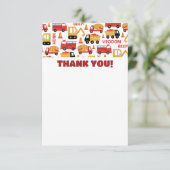 Vroom Toeter Piep! Vrachtwagens Bedankkaart (Staand voorkant)