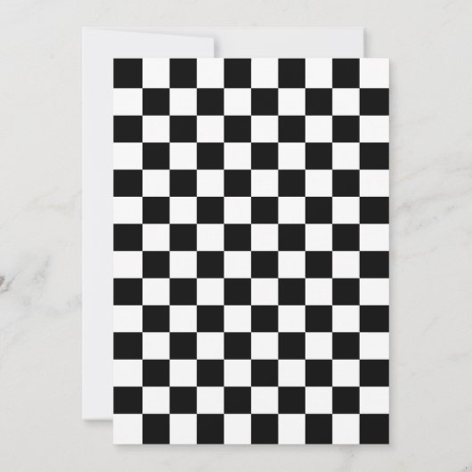 Vroom Vroom Antiek Race Auto Verjaardagsfeestje Kaart (Achterkant)