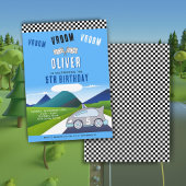 Vroom Vroom Racing Car Road Boy Birthday Kaart