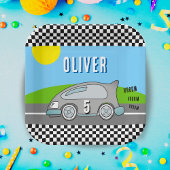 Vroom Vroom Racing Car Road Boy Birthday Papieren Bordje