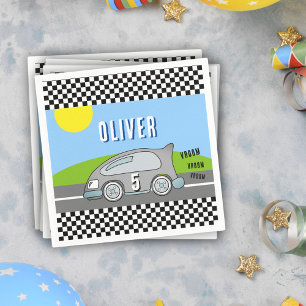 Vroom Vroom Racing Car Road Boy Birthday Party Servet