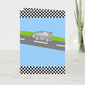 Vroom Vroom Racing Road Name Happy Birthday Kaart (Achterkant)