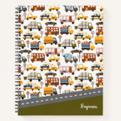 Vroom. Vroom. Tjonge auto en vervoerspatroon Notitieboek (Voorkant)