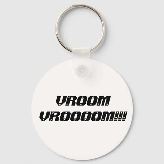 Vroom Vrooom!! Sleutelhanger (Voorkant)