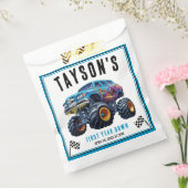 Vroom Zoom Monster Truck Boom | 1e verjaardag Bedankzakje (Gezegeld)