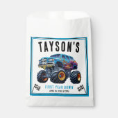 Vroom Zoom Monster Truck Boom | 1e verjaardag Bedankzakje (Voorkant)