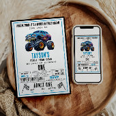 Vroom Zoom Monster Truck Boom | 1e verjaardag Kaart