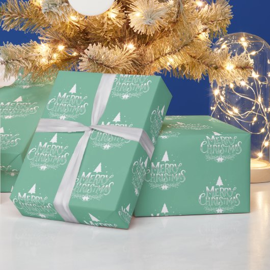 Vrory kerst Mint Green Kerstmis Cadeaupapier (Feestdagen)