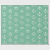 Vrory kerst Mint Green Kerstmis Cadeaupapier (Vlak)