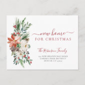 Vrory kerst nieuwe thuisvakantie aankondigingskaart (Voorkant)